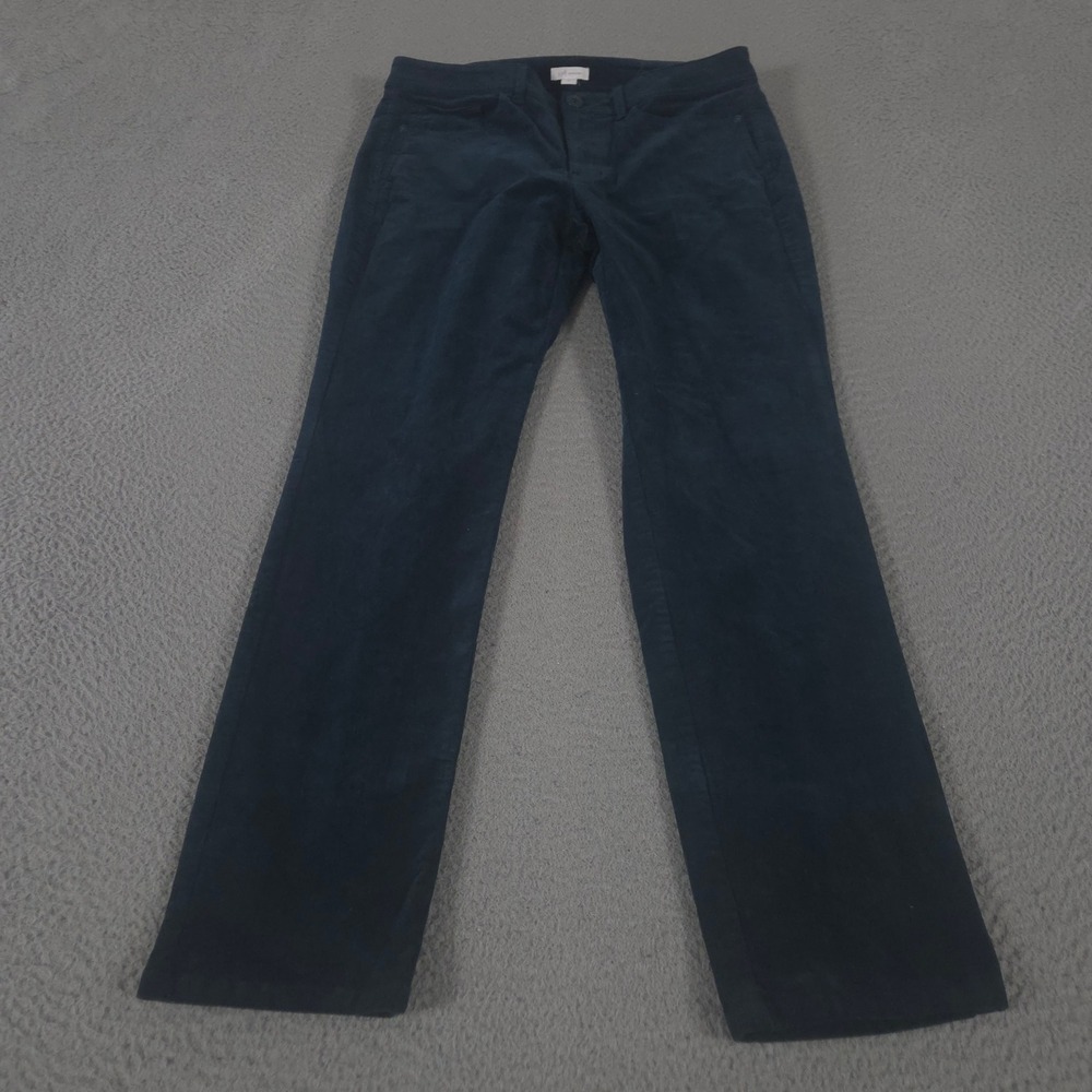 J. Jill Pants Womens 8 Teal Authentic-Fit Slim-Leg‎ Corduroy Stretch 5-Pocket